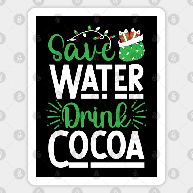 Save Water, Drink Cocoa Sticker by KayBee Gift Shop